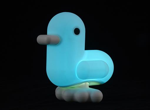 Luce notturna a forma di anatra blu