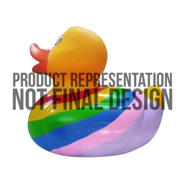 Anatra da piscina arcobaleno XXL