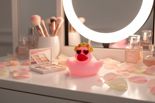 Pato instafamoso de banho