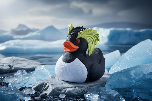 Pingüino Pato Pingüino penacho amarillo