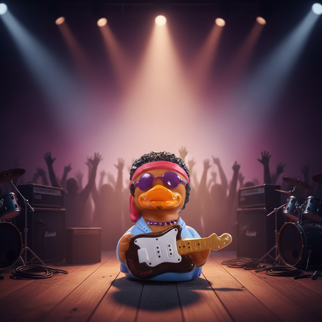 Ondas moradas de pato