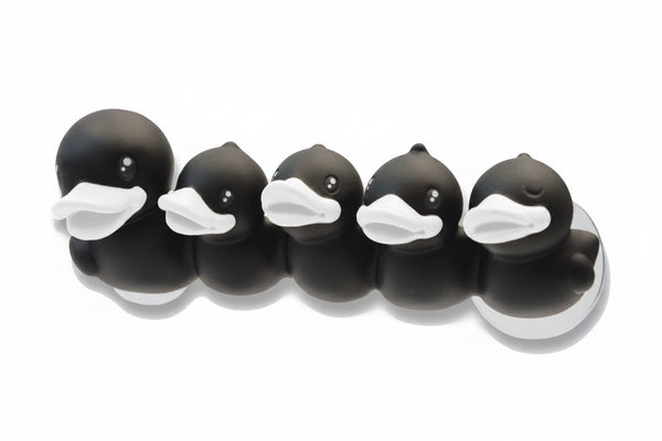 Porte Brosse à Dents Famille Canard Noir