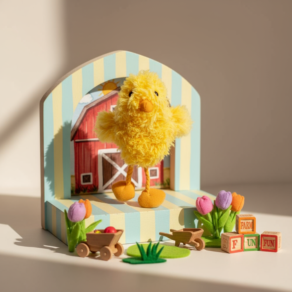 Marioneta de dedo de pollito