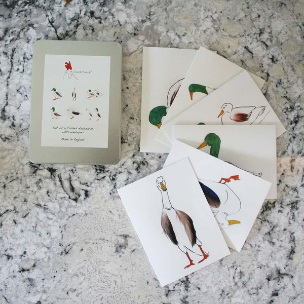 Set di 6 carte Duck Feather