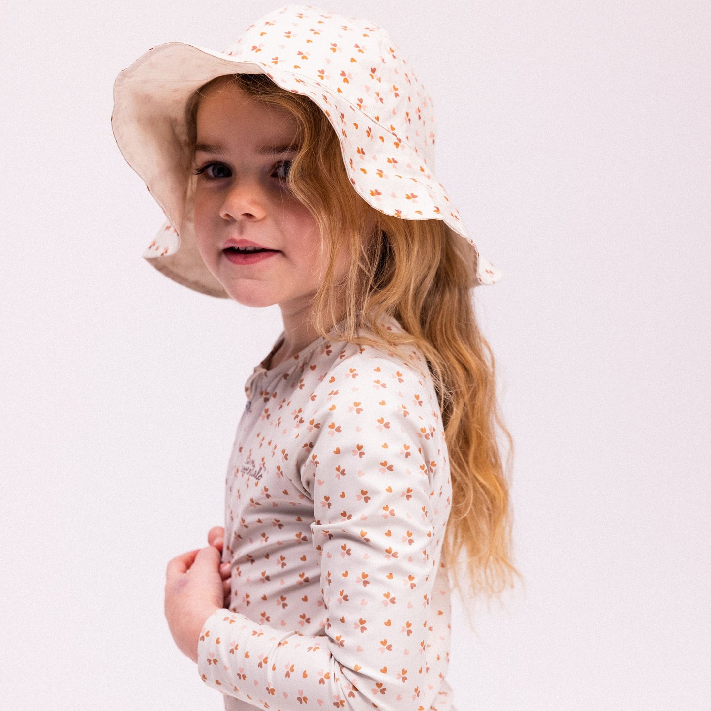Beach Hat - Beige - Cozy Hearts