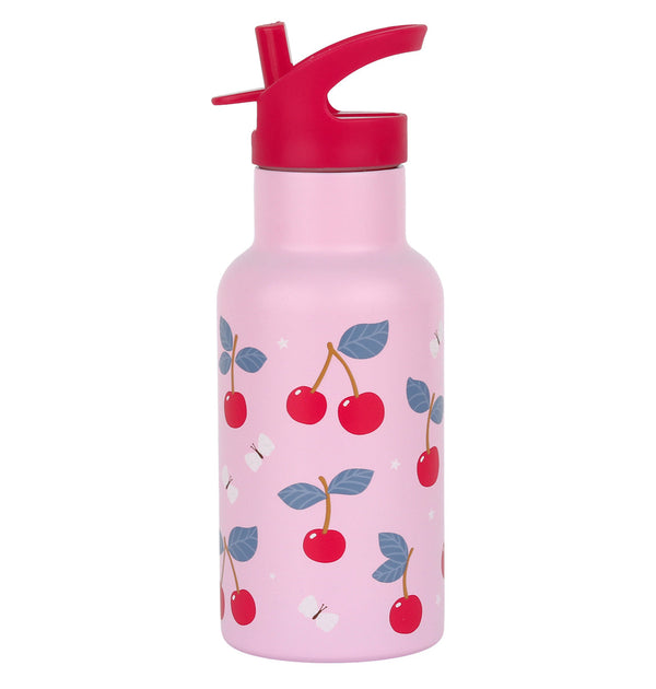 Gourde enfant en inox - Cerises – A Little Lovely Company