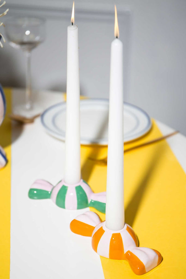 Funfair Candle Holder Orange