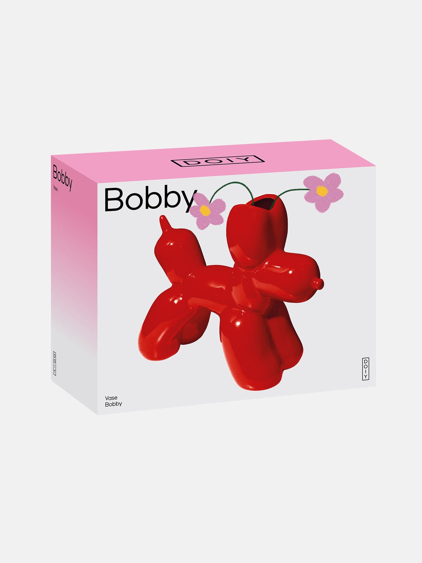 Bobby Vase Red