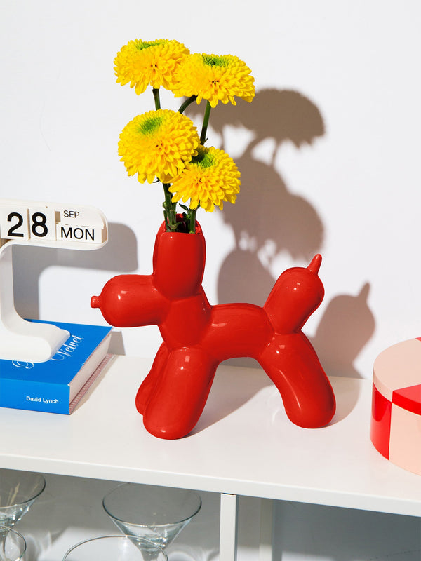 Bobby Vase Red