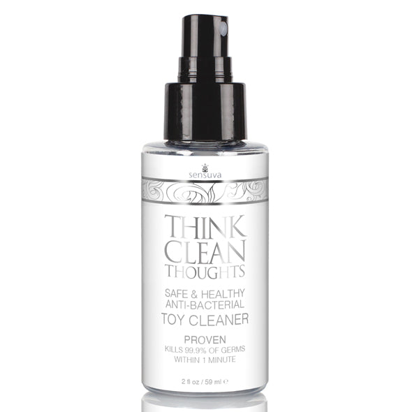 sensuva think clean thoughts anti bacterial toy cleaner 59 ml