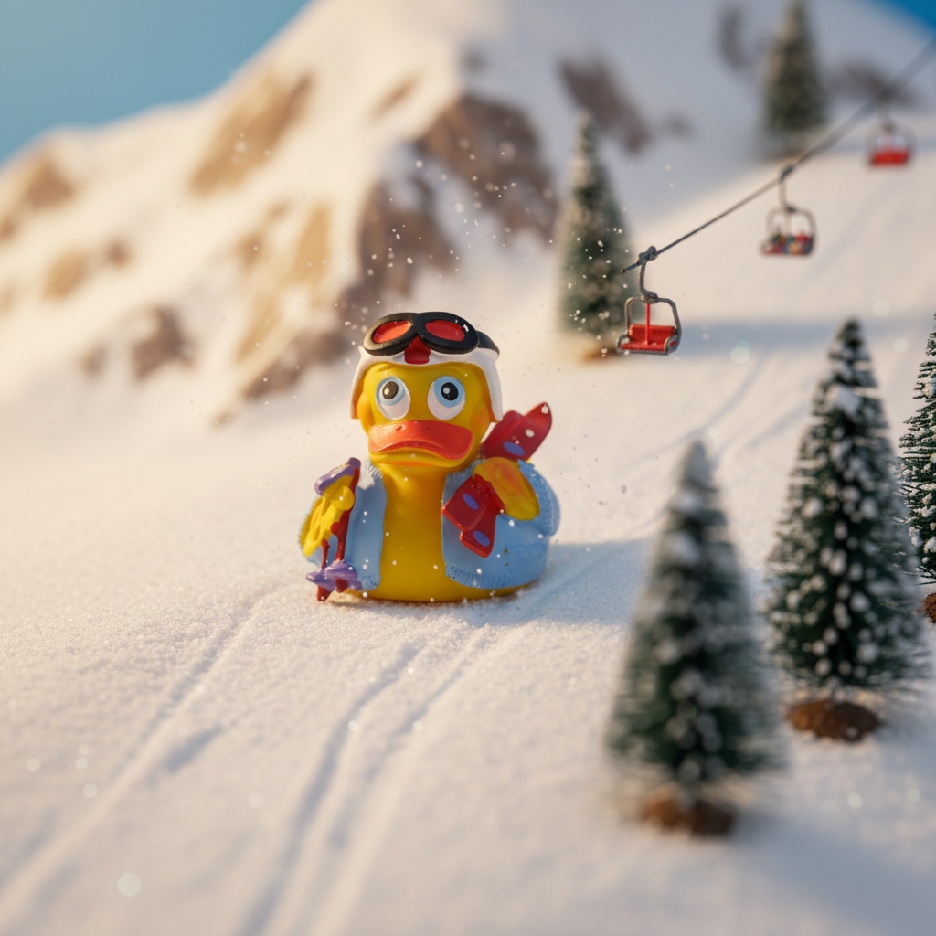 Skiënde eend
