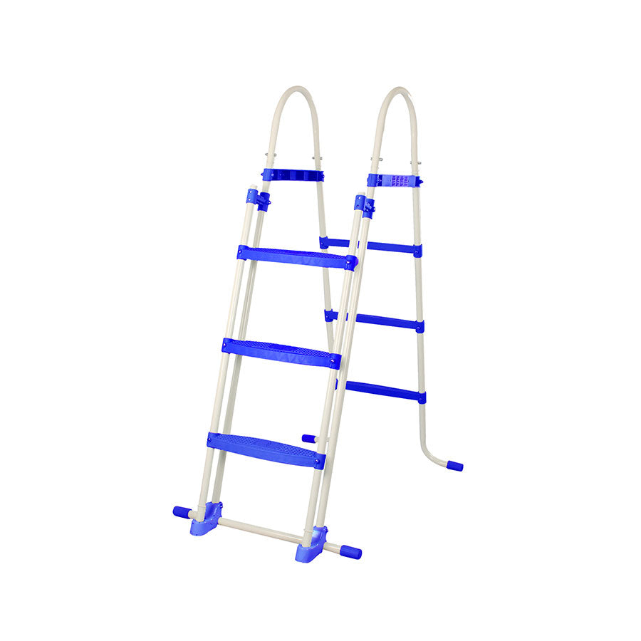Frame Pool - Dark Blue/White - Essence - With Filterpump & Stairs - 400 x 200 x 100 cm