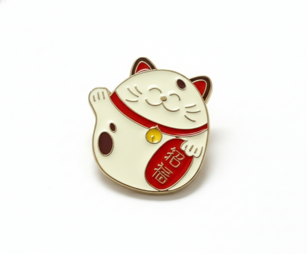 Spilla del gatto fortunato