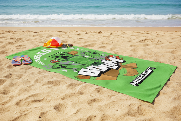 Asciugamano da spiaggia Minecraft - Creeper