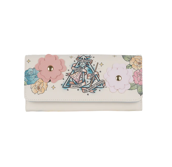 Harry Potter Wallet - Deathly Hallows Floral