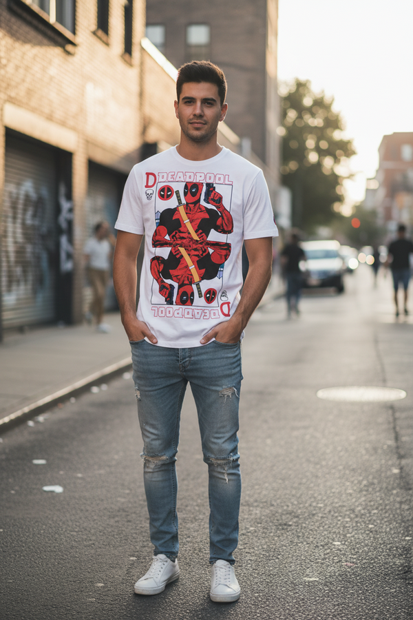 Maglietta con mappa di Deadpool