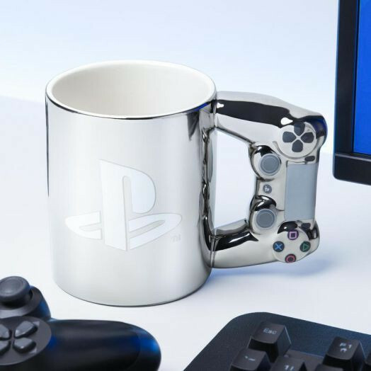 Mug PlayStation Manette DS4 argentée