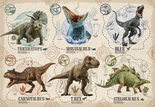 Rompecabezas de Jurassic World: Dinosaurios