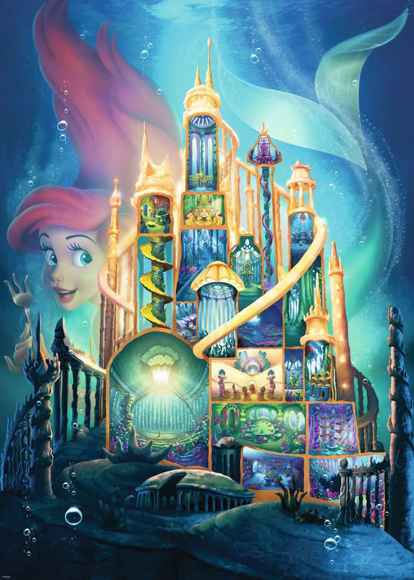 Rompecabezas de la colección de castillos de Disney: Ariel