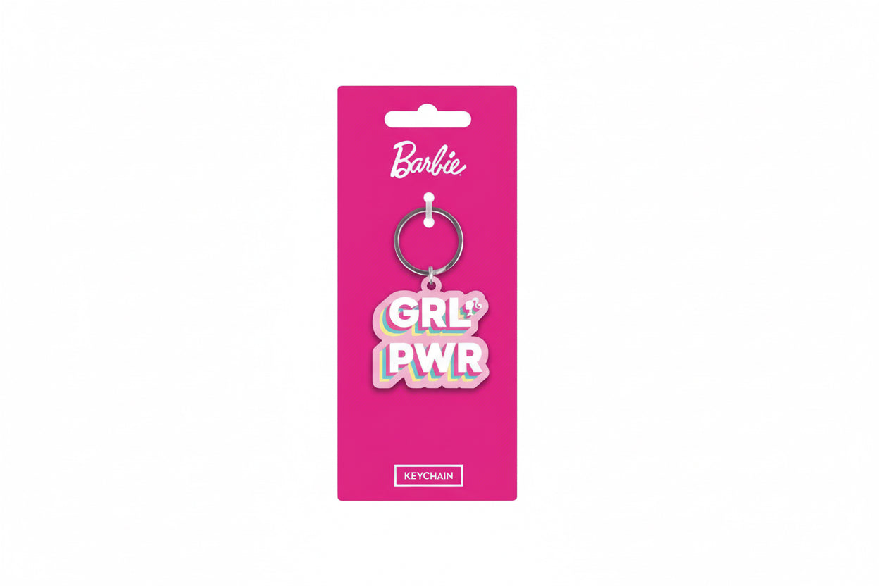 BARBIE Porte-Clés Caoutchouc Girl Power