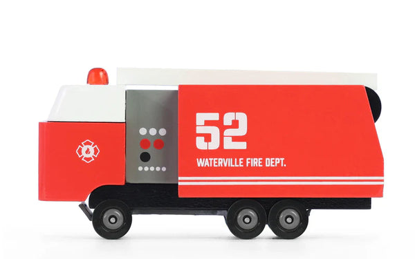 Camion dei pompieri in legno Candycar World - 52 Waterville Fire Dept.