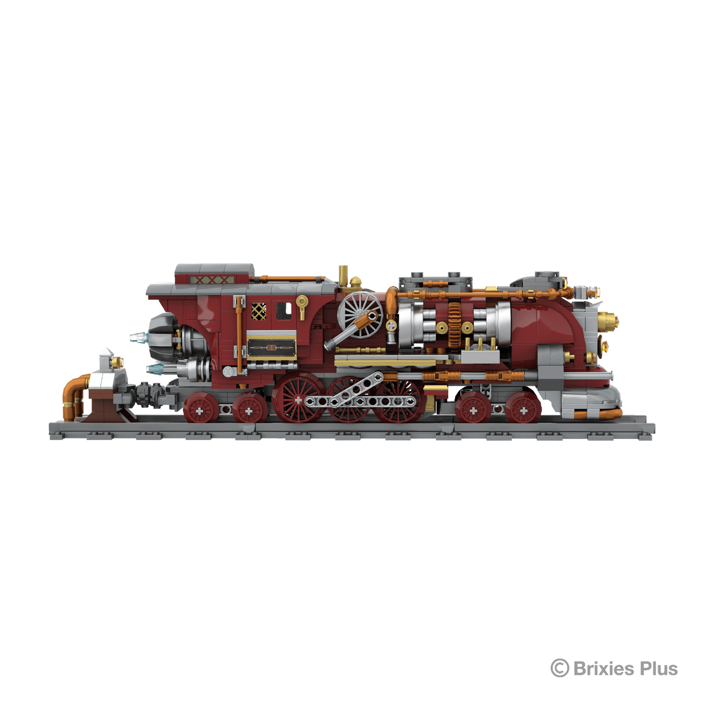 BRIXIES Plus Steampunk Flying Train
