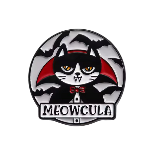 Spilla a forma di gatto "Meowcula"