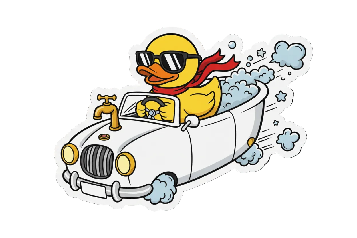 Sticker Autocollant Canard Cabriolet – Cool Duck Driver