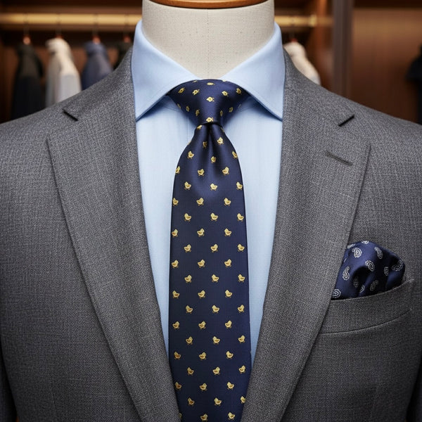 Corbata de pollito amarillo