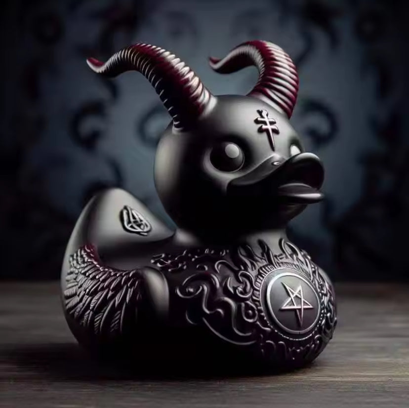 Demon Duck Figurine
