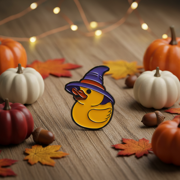 Photo produit - Pin’s Canard Jaune Sorcier