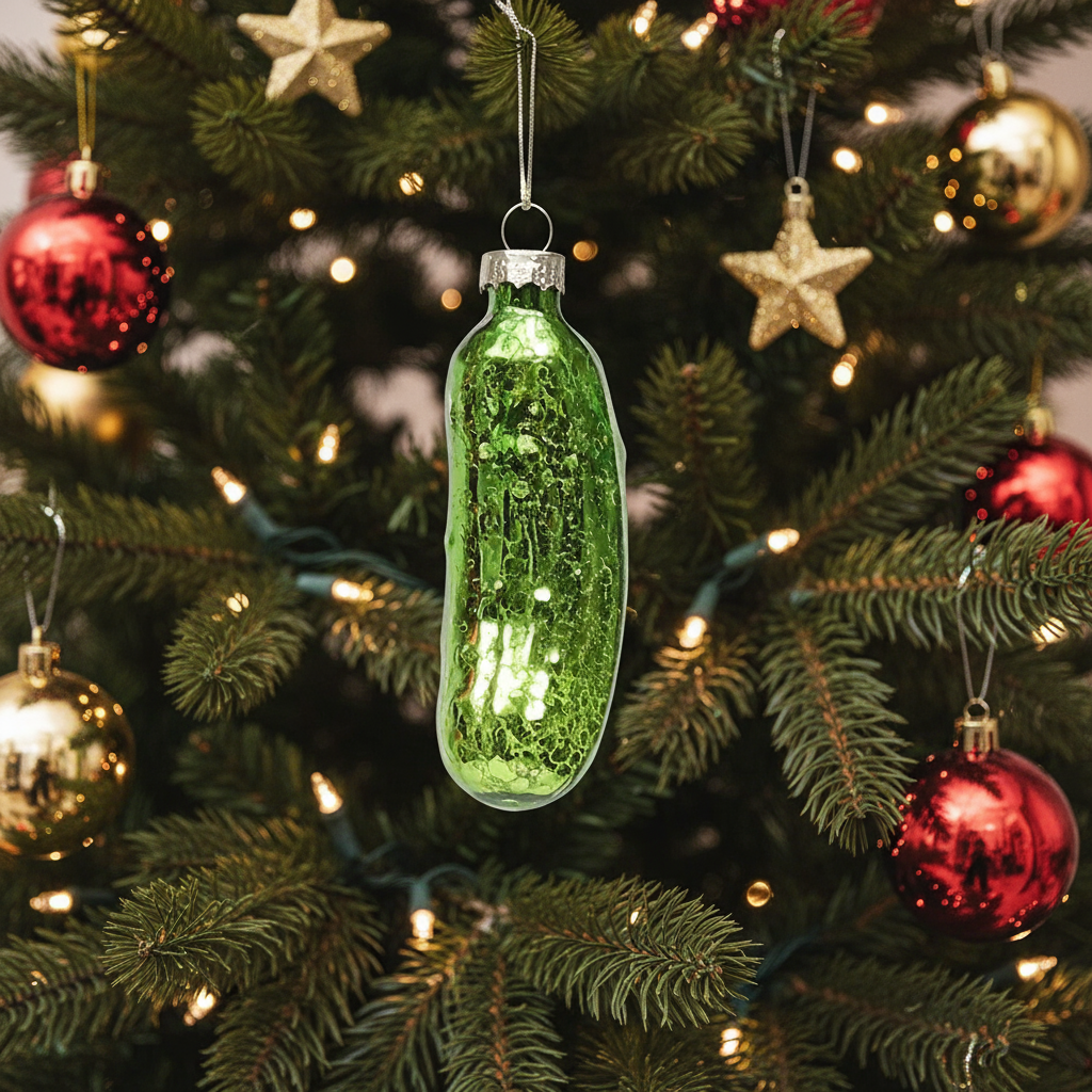 Green Pickle Christmas Bauble