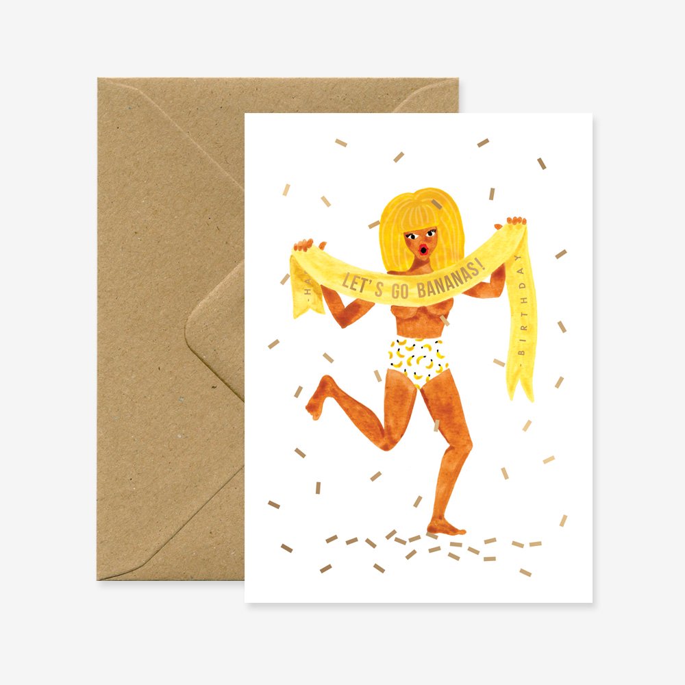 Let's go bananas - Carte de voeux