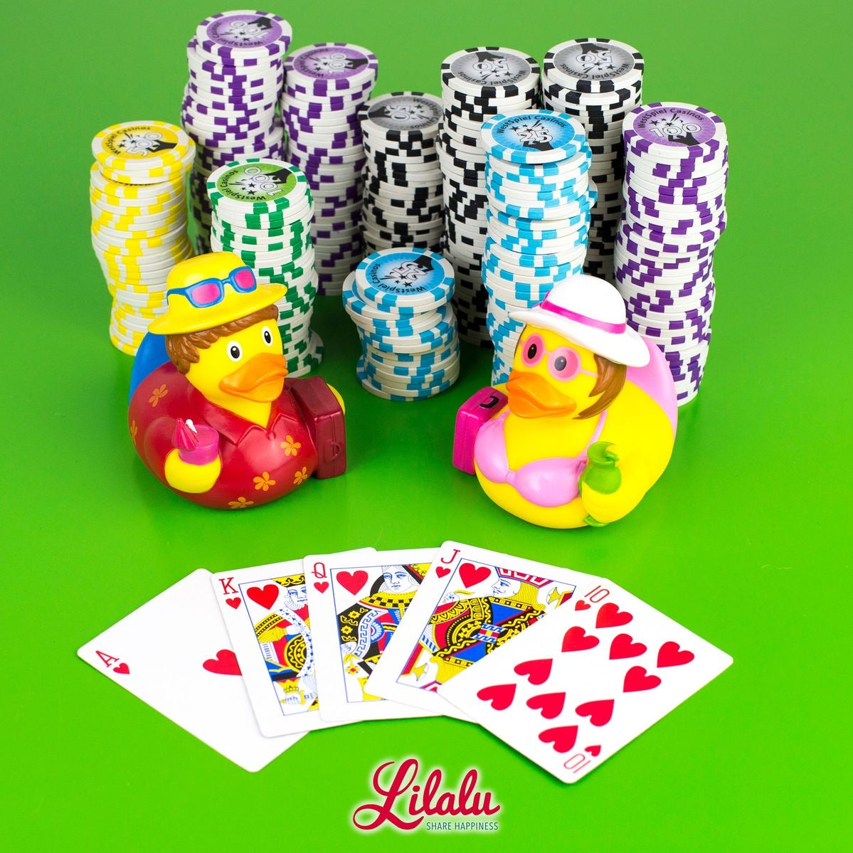 Coppia di anatre turistiche