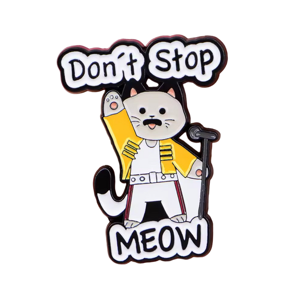 Photo produit - Pin's Chat “Don’t Stop Meow”