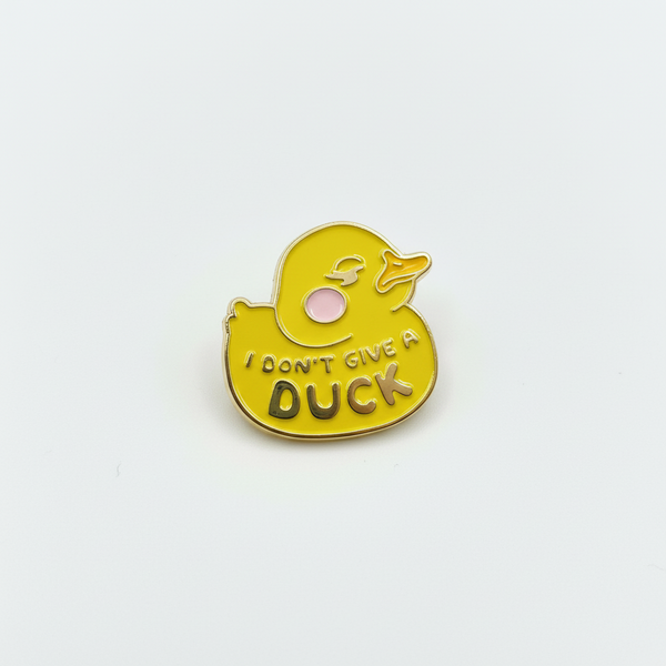 Photo produit - Pin’s Canard Jaune « I don’t give a Duck »