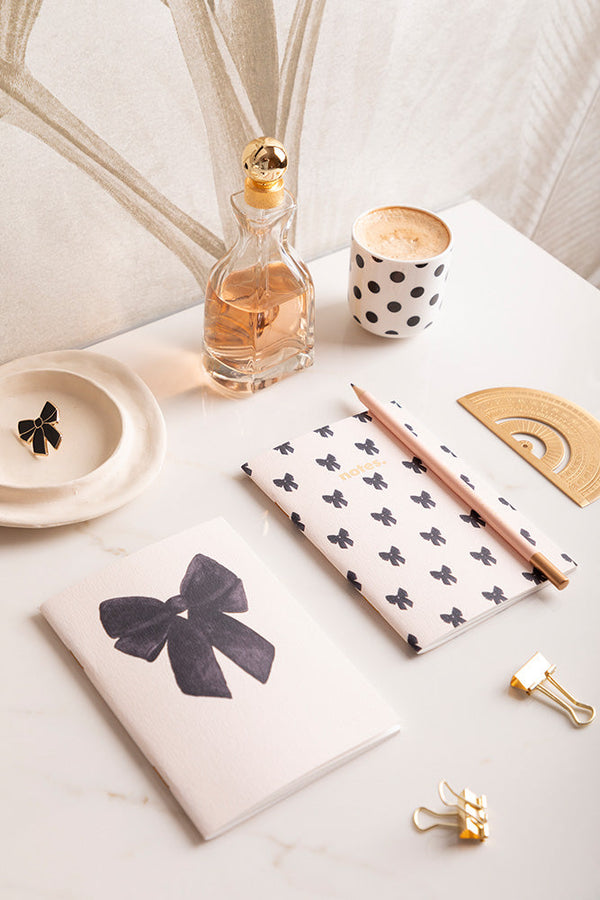 Duo Black Bow - Pocket Notebook A6 DUO