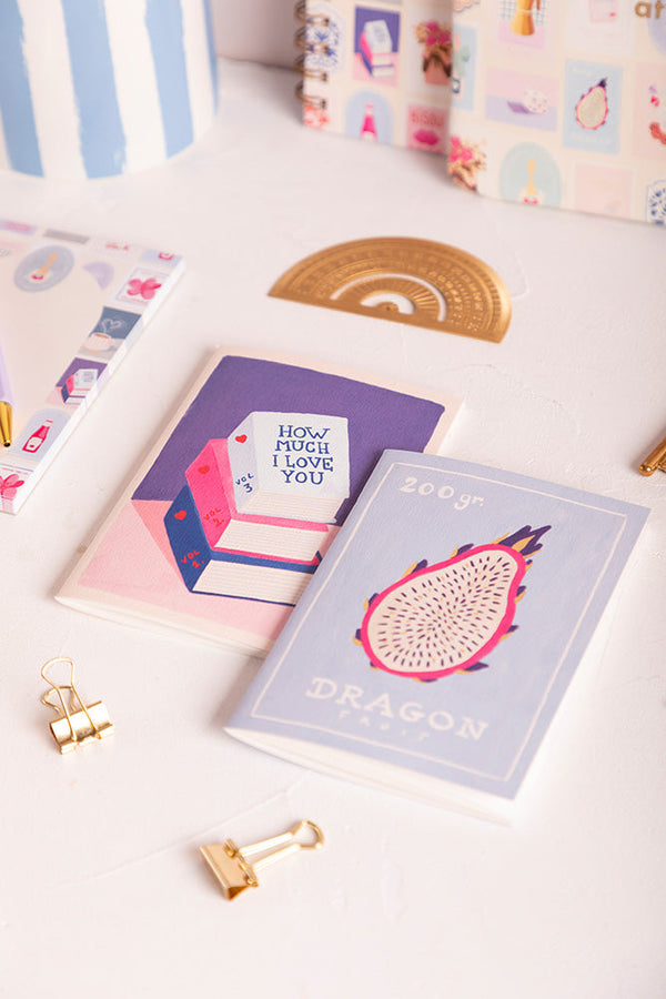 Duo Books Dragon Fruit - Pocket Notebook A6 DUO