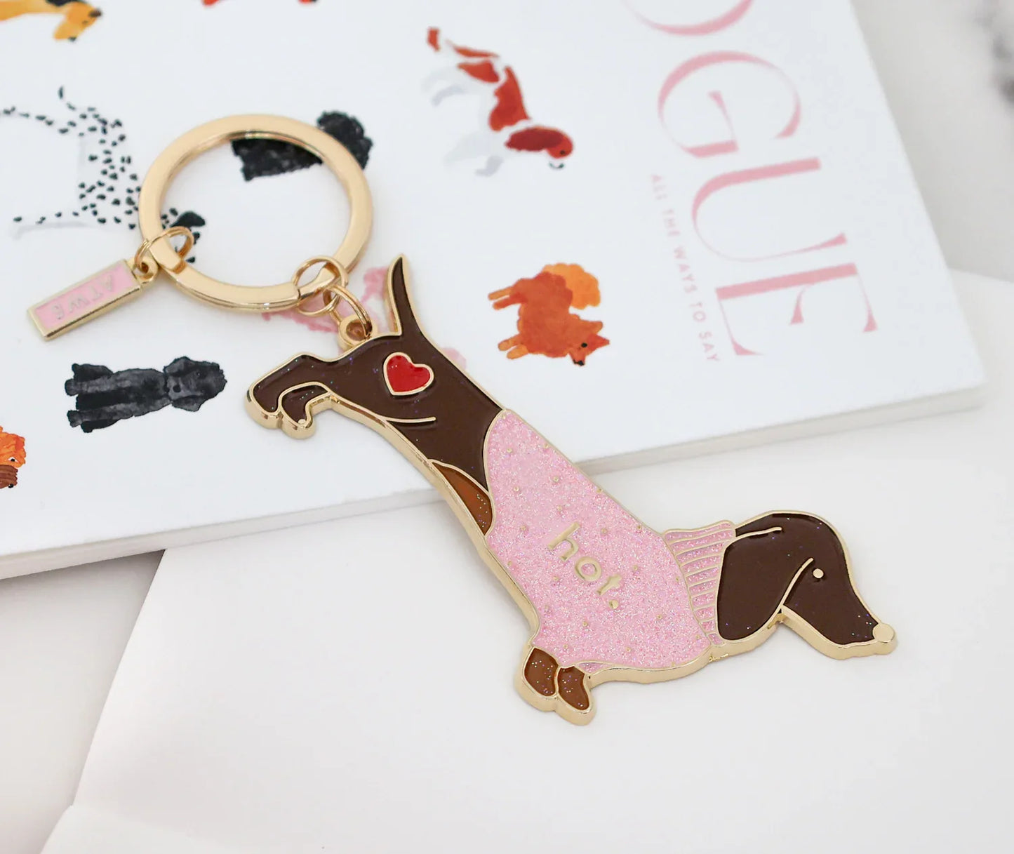 Hot Daschund - Keychain
