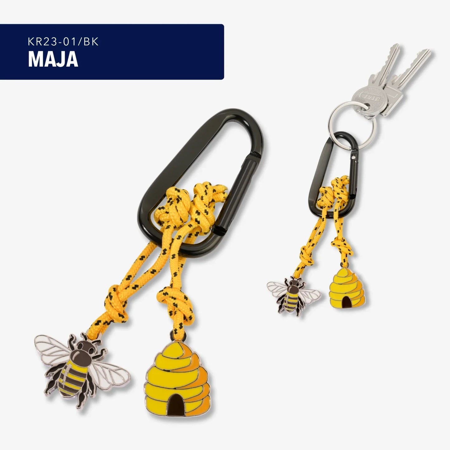 Porte-clés Mousqueton Abeille Maja – détail 8