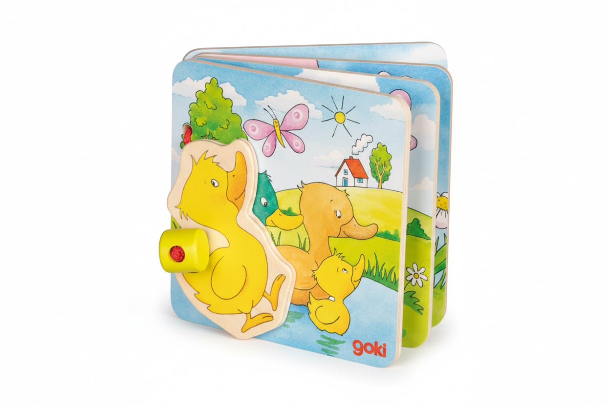 Livre d'Images en Bois Petit Canard