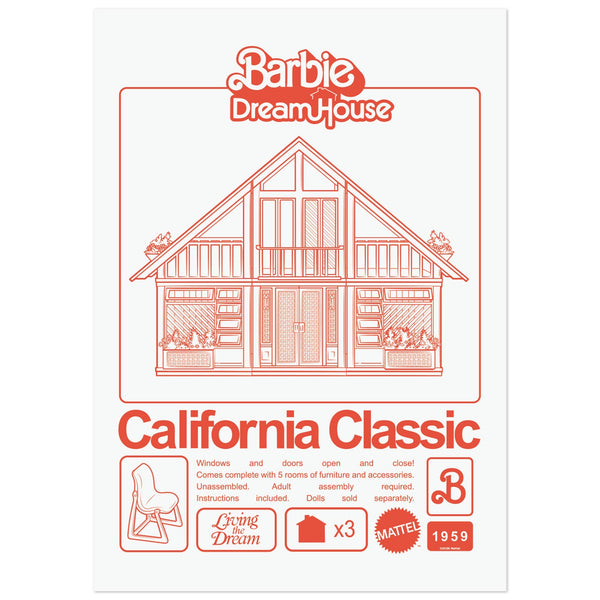 Affiche collector Barbie - ™ California Classic DreamHouse™