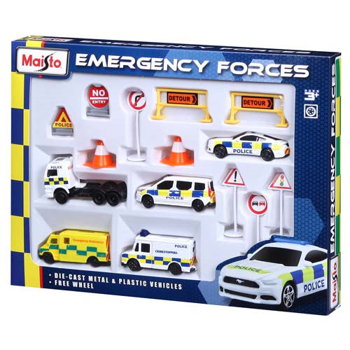 Coffret de jeu Force d'urgence en métal frais