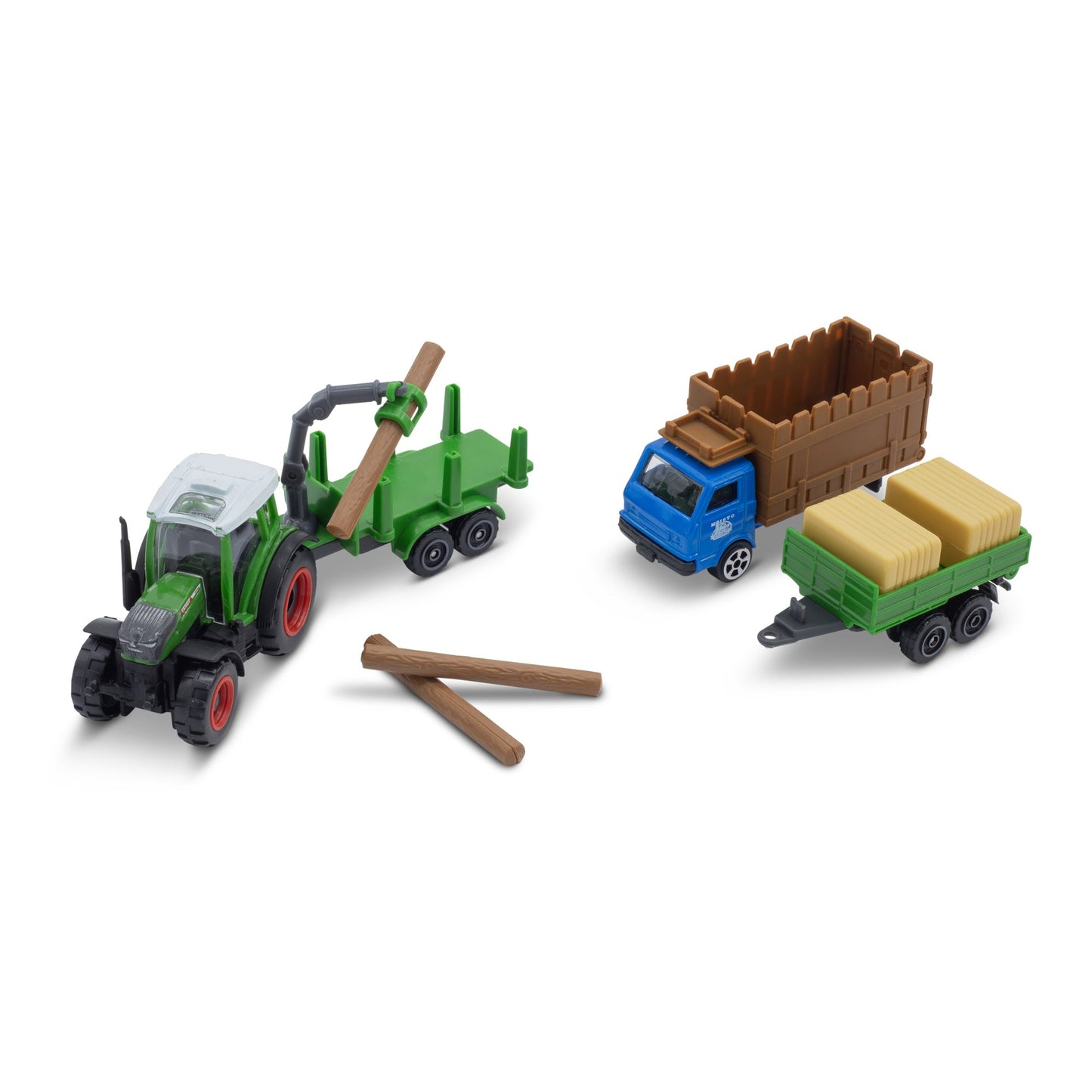 MINI MACHINES DE TRAVAIL - PACK DE 4 TRACTEURS FENDT