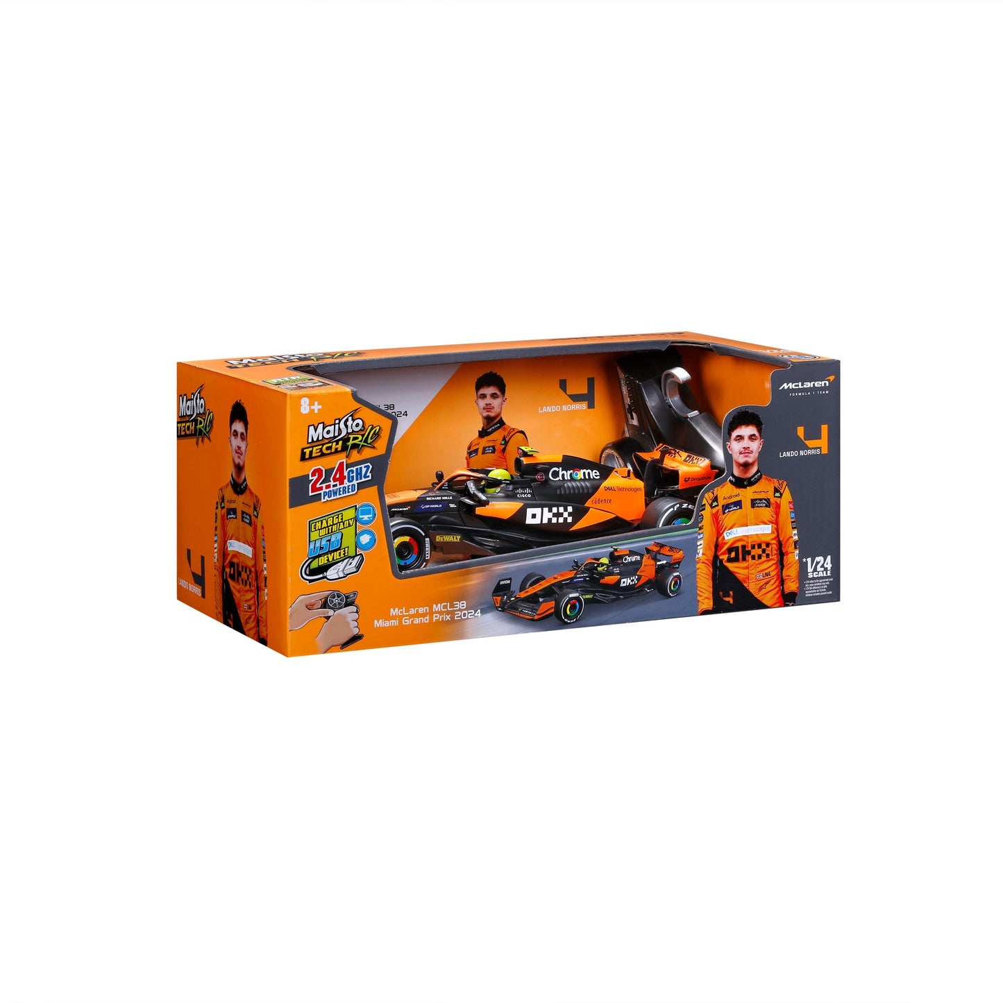 1:24 PREMIUM RC F1 MCLAREN 2024 NORRIS 2,4 GHz