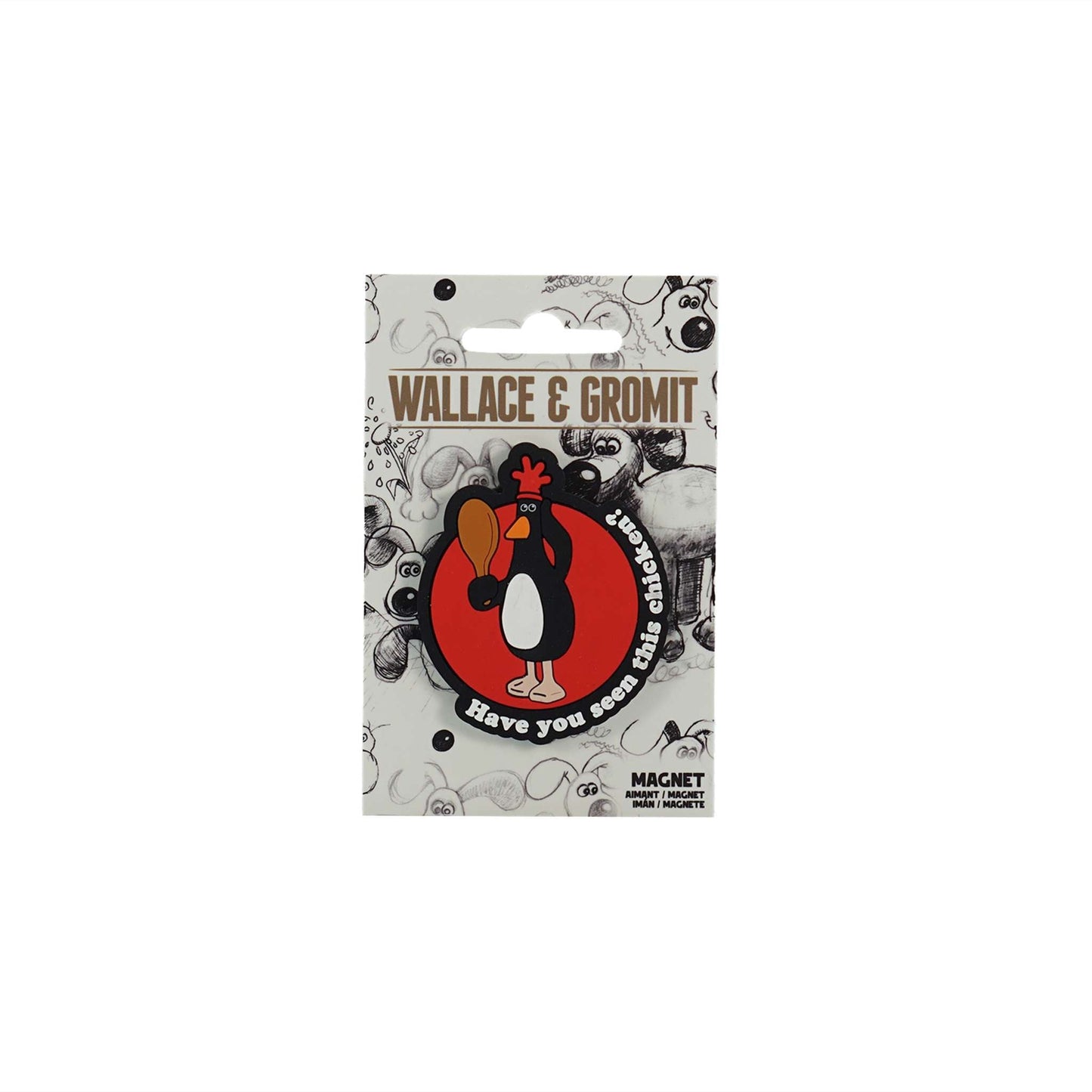 Aimant Wallace & Gromit - Feathers