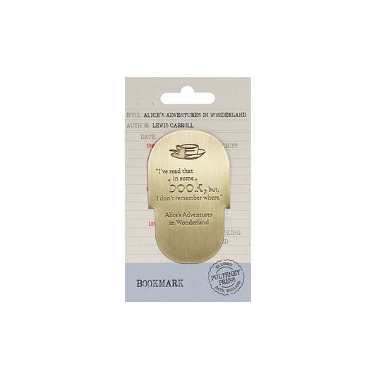 Pulteney Press Alice Metal Bookmark