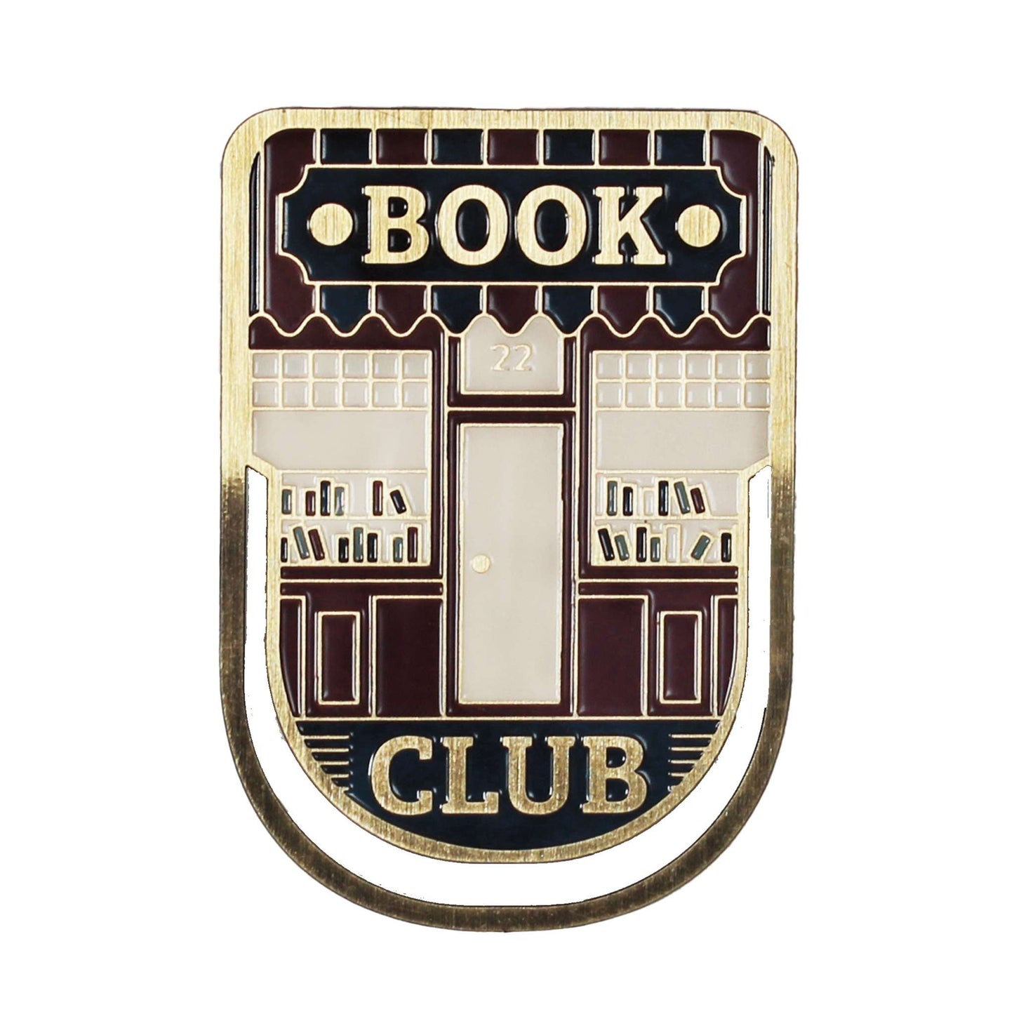 Marque-page en métal Pulteney Press - Book Club