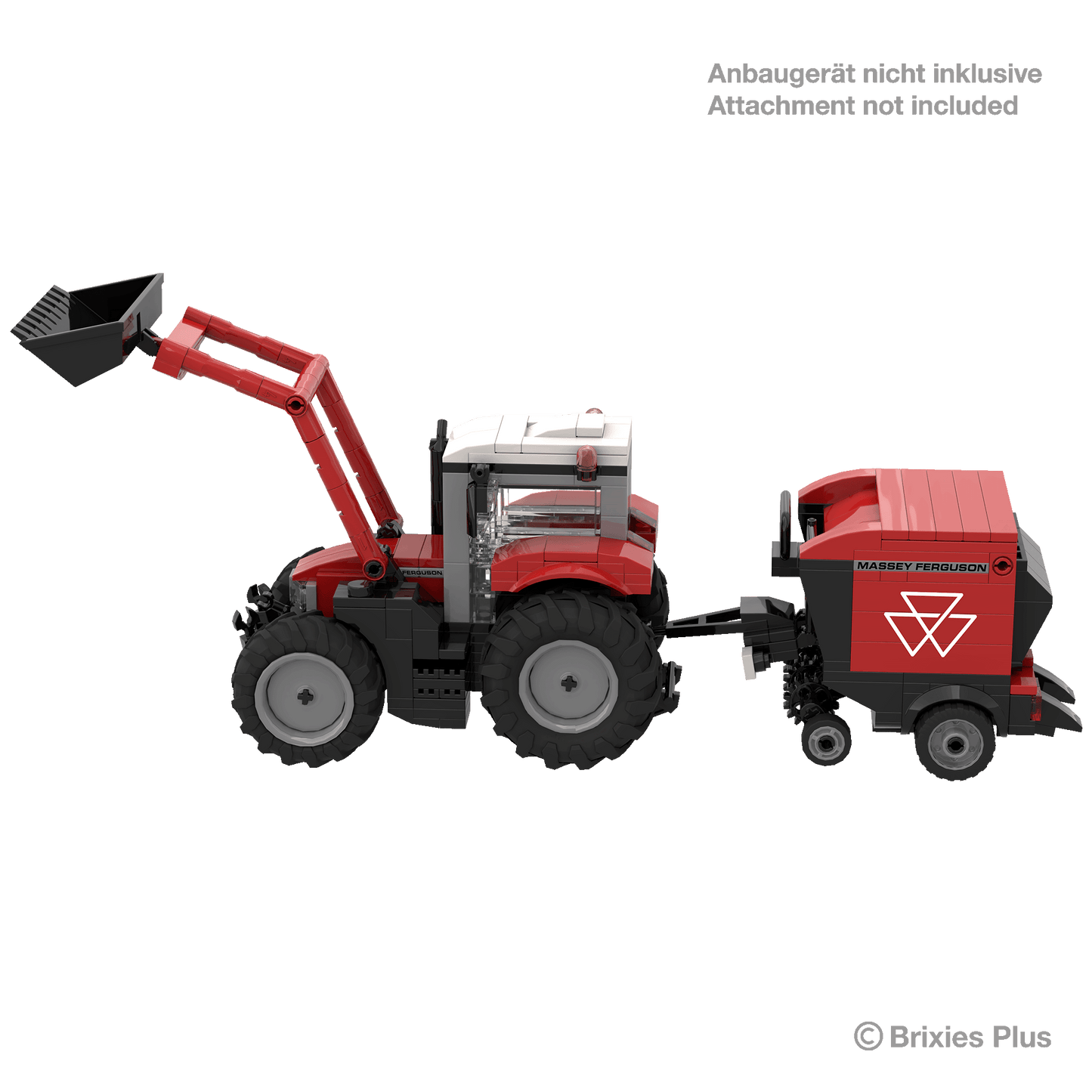 BRIXIES Plus Massey 5S mit Frontlader - 1:32