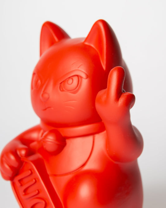 Chat Chanceux « Fuck » Rouge
